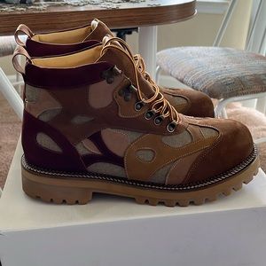 KidSuper Mid-Top Swirl Boots, Size 12/13